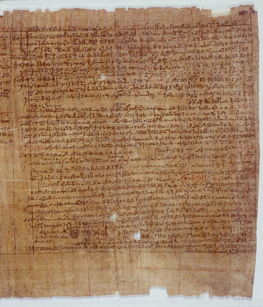 Demotische papyrus uit de collectie d'Anastasi in het RMO.